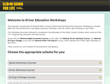 Tablet Screenshot of drivereducationleicester.com